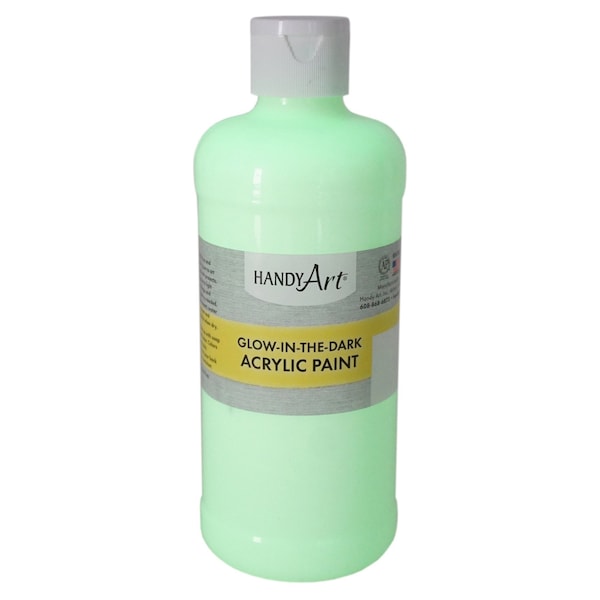 Glow-in-the-Dark Acrylic Paint, 16 oz., Clear Glow